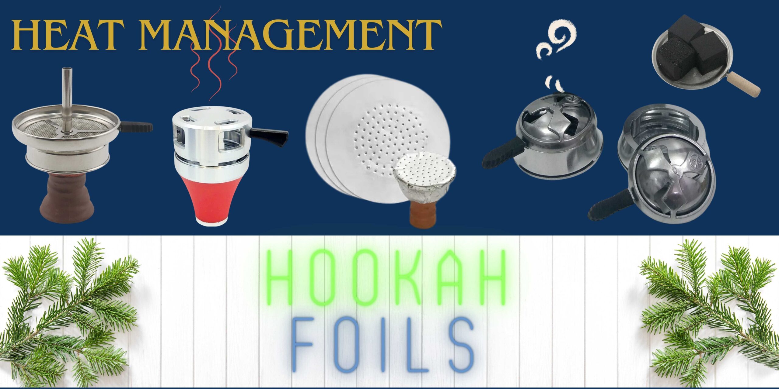 image is about all types of hookah foils